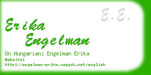 erika engelman business card